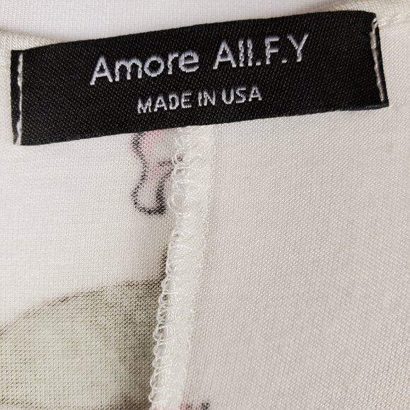 Amore All.F.Y. Lightweight Floral Pullover Tunic Dress | Size Large - Picture 3 of 5
